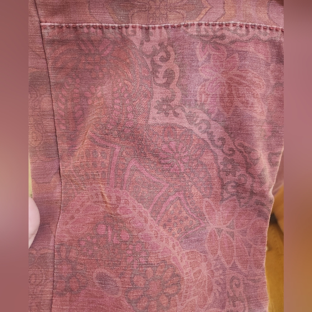Pilcro The Trailblazer Patchwork Red Maroon Joggers Trousers Size M - Picture 6 of 10